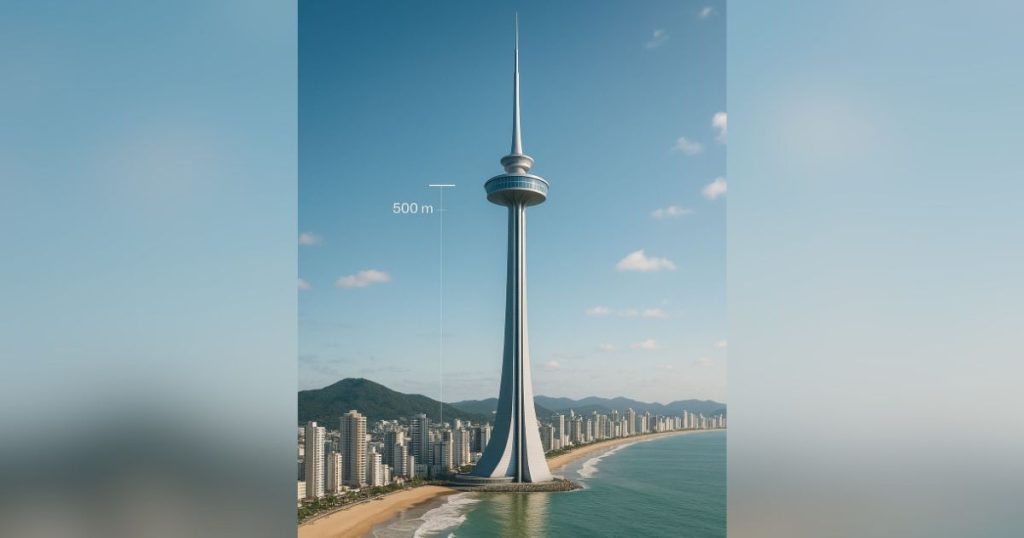 Torre de observação? Itapema deverá ter construção de 500 metros de altura no centro da cidade