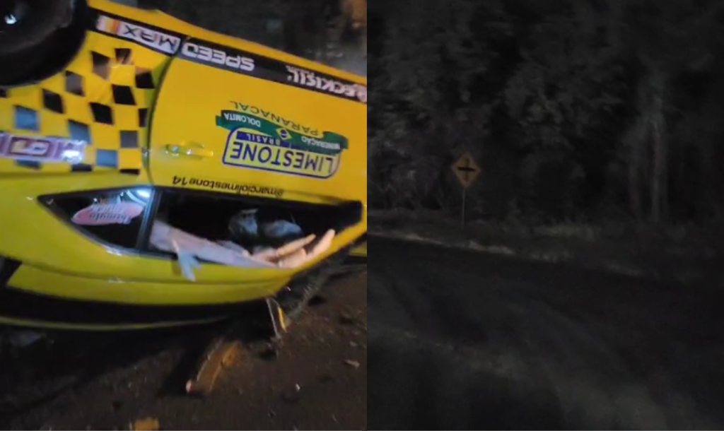 Vídeo mostra local do acidente com Camaro que matou piloto e duas pessoas