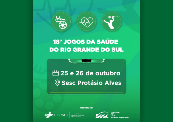 Inscrições abertas para o Jogos da Saúde 2025