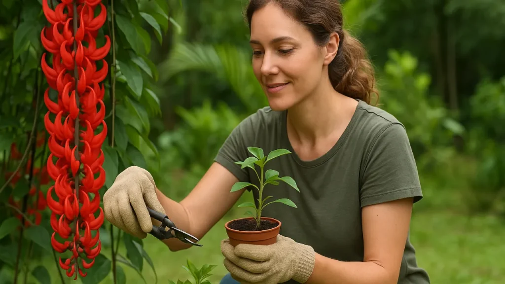 Jade vermelha: 4 cuidados ao fazer mudas que garantem multiplicação farta desta trepadeira