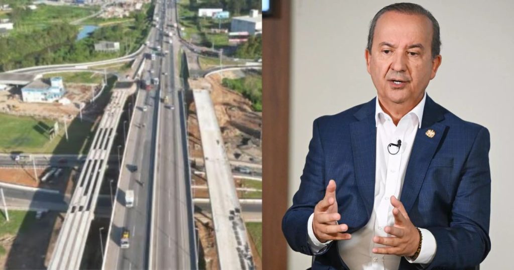 Primeiro viaduto do trevo da Antônio Heil com a BR-101 será liberado nesta segunda-feira; governador Jorginho Mello confirma presença